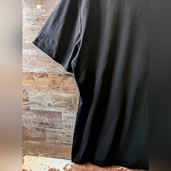 NWT Boho "Born To Be Wild" Guitar Graphic Black Tee - Picture 15 of 15